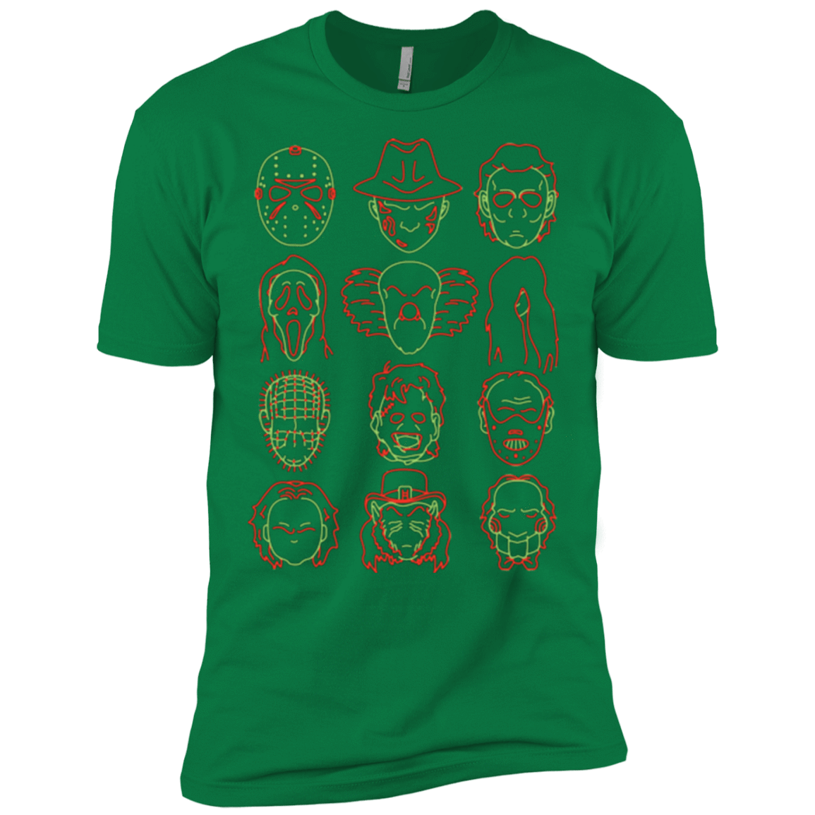 T-Shirts Kelly Green / X-Small HORROR HEADS Men's Premium T-Shirt