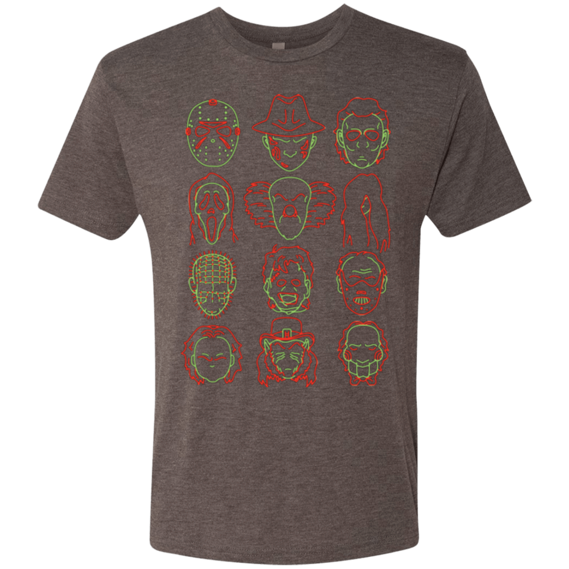 T-Shirts Macchiato / Small HORROR HEADS Men's Triblend T-Shirt