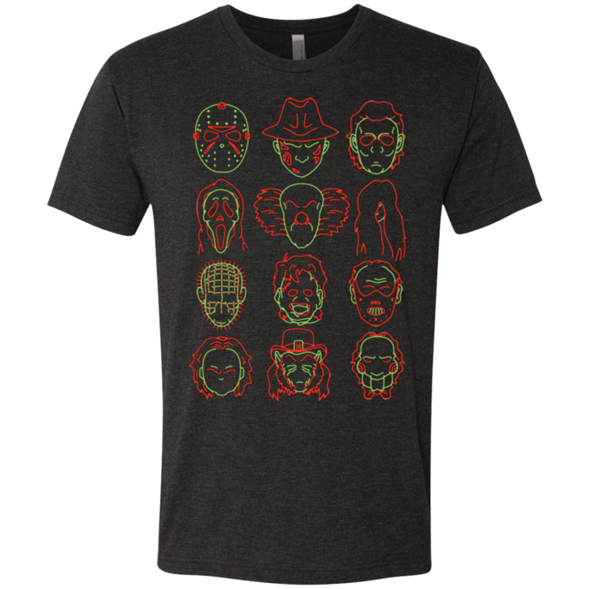 T-Shirts Vintage Black / Small HORROR HEADS Men's Triblend T-Shirt