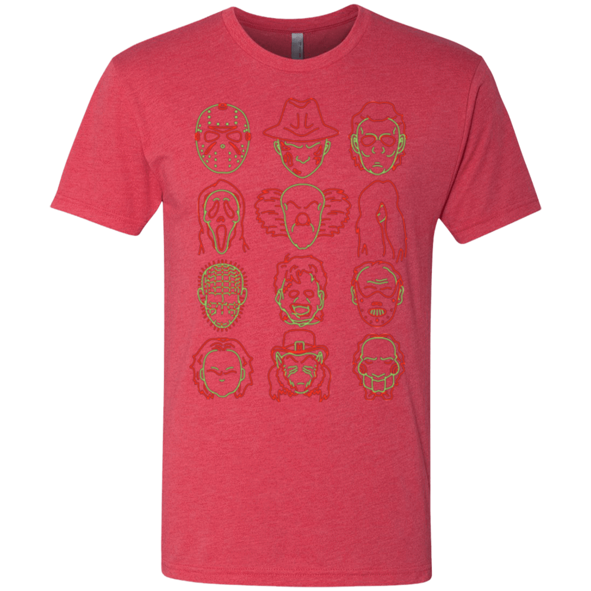 T-Shirts Vintage Red / Small HORROR HEADS Men's Triblend T-Shirt