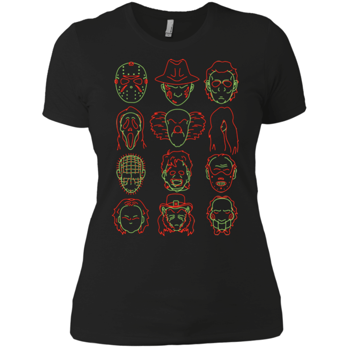 T-Shirts Black / X-Small HORROR HEADS Women's Premium T-Shirt