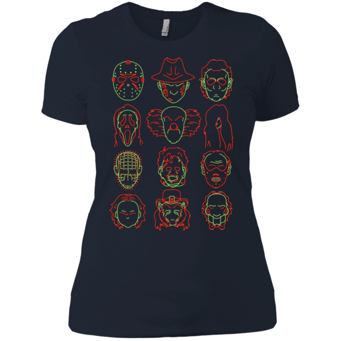 T-Shirts Midnight Navy / X-Small HORROR HEADS Women's Premium T-Shirt