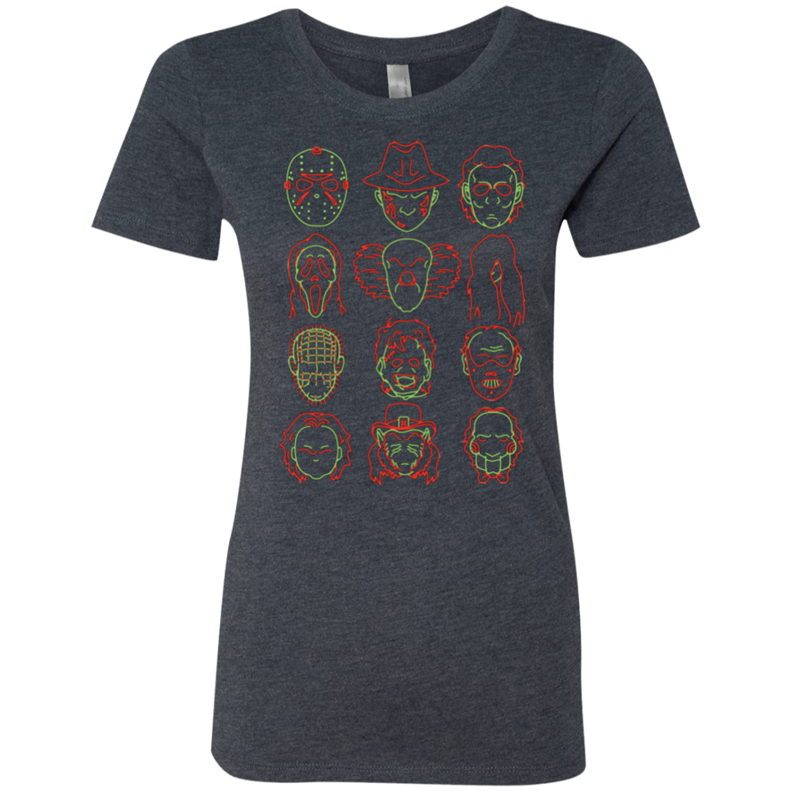 T-Shirts Vintage Navy / Small HORROR HEADS Women's Triblend T-Shirt