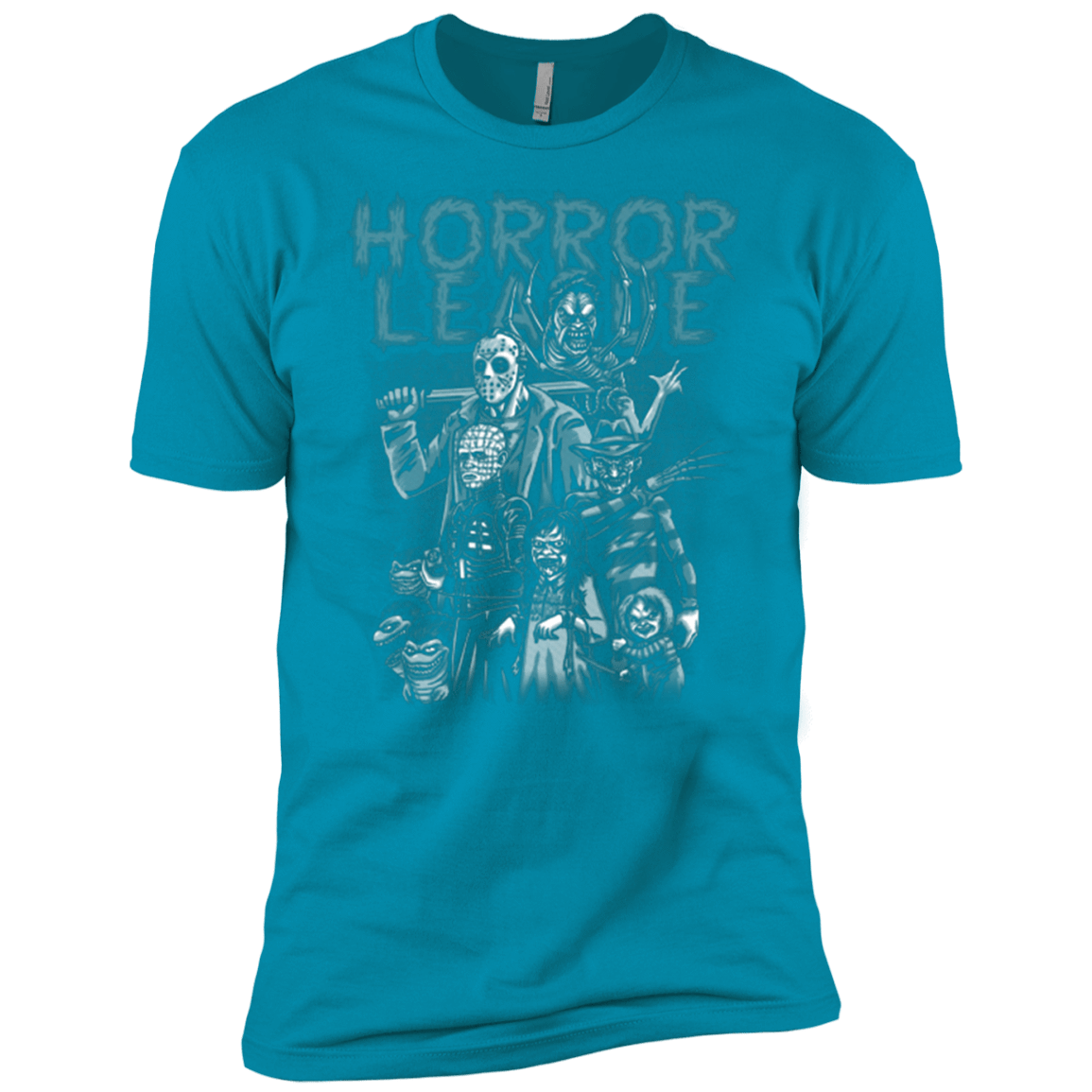 T-Shirts Turquoise / YXS Horror League Boys Premium T-Shirt