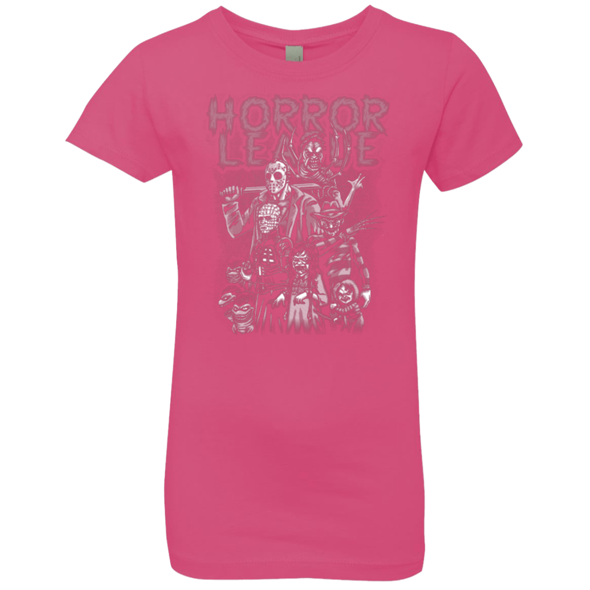 T-Shirts Hot Pink / YXS Horror League Girls Premium T-Shirt