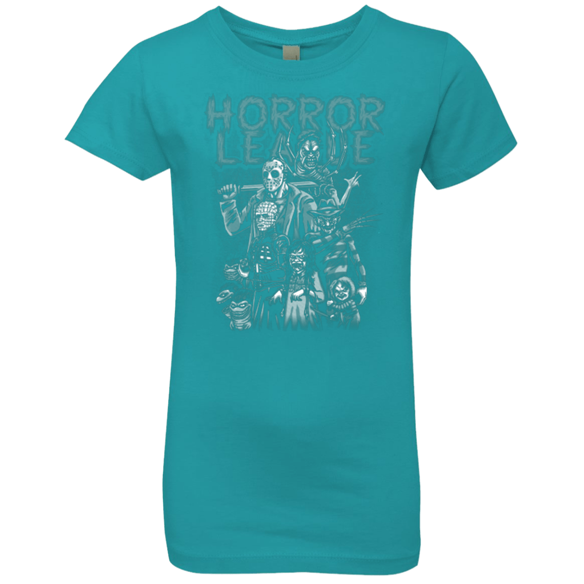 T-Shirts Tahiti Blue / YXS Horror League Girls Premium T-Shirt