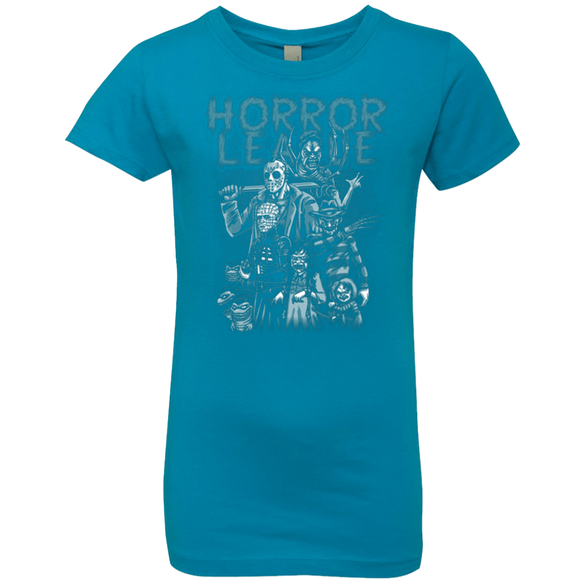 T-Shirts Turquoise / YXS Horror League Girls Premium T-Shirt
