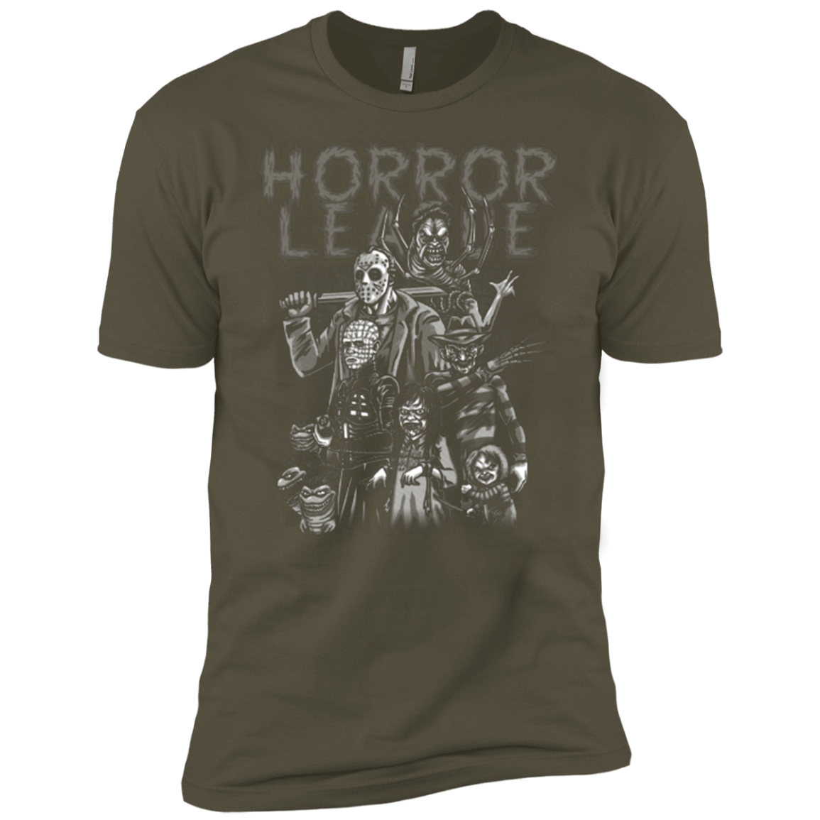 T-Shirts Military Green / X-Small Horror League Men's Premium T-Shirt