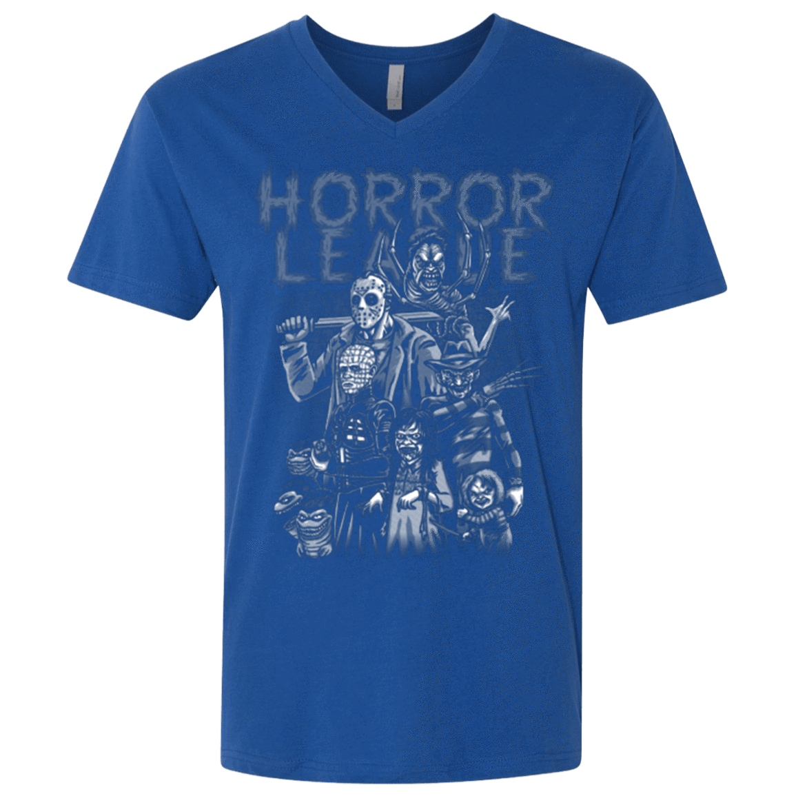 T-Shirts Royal / X-Small Horror League Men's Premium V-Neck