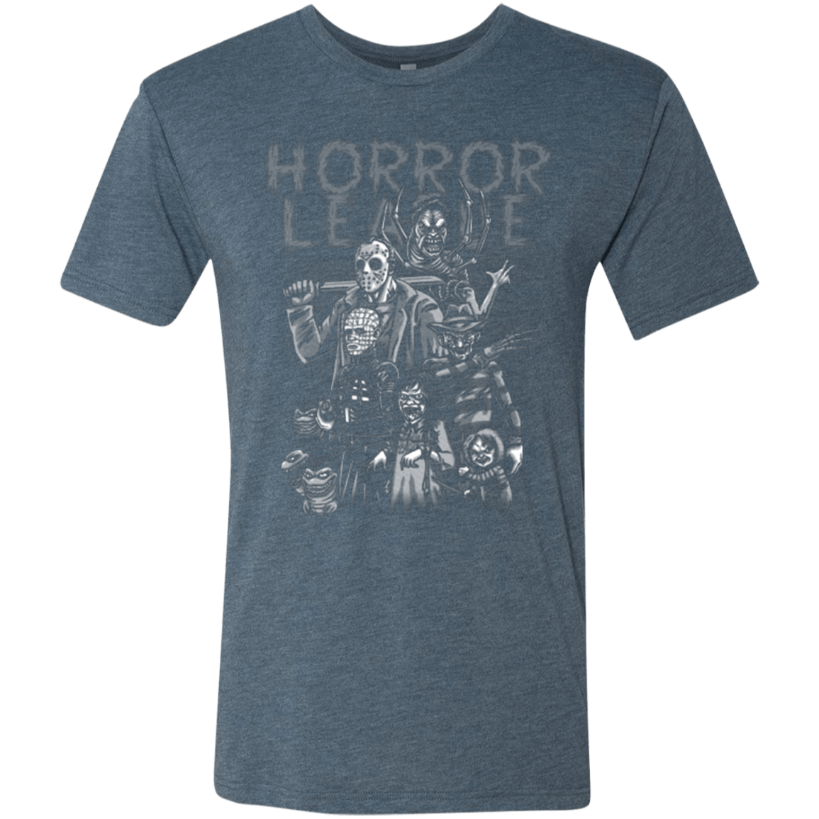 T-Shirts Indigo / Small Horror League Men's Triblend T-Shirt