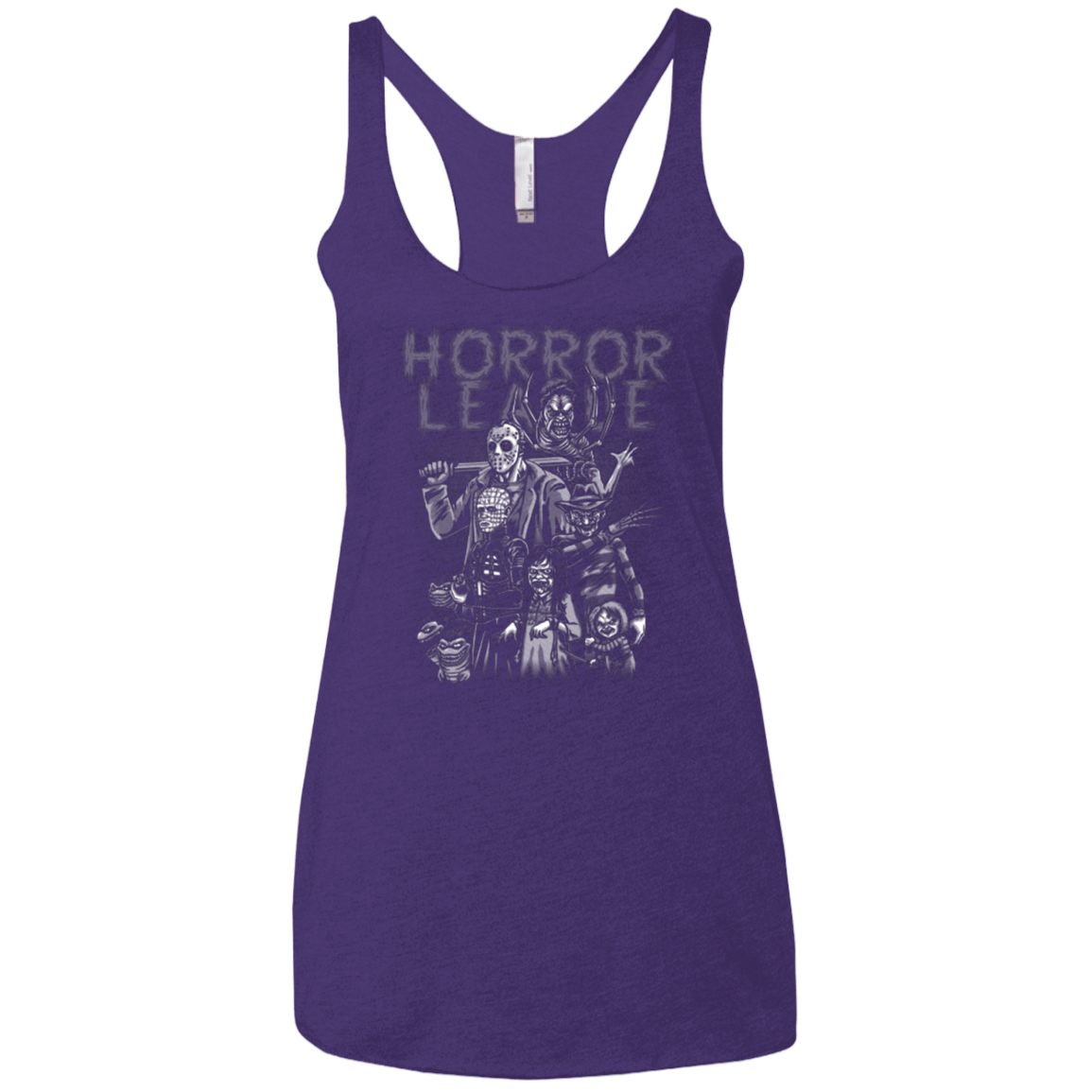 T-Shirts Purple / X-Small Horror League Women's Triblend Racerback Tank
