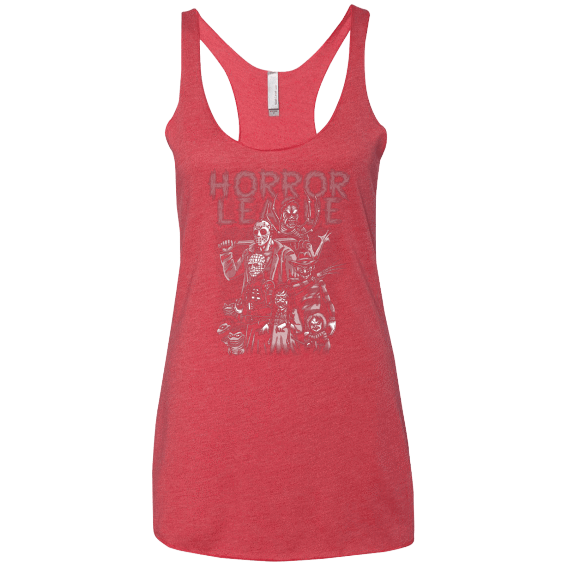 T-Shirts Vintage Red / X-Small Horror League Women's Triblend Racerback Tank