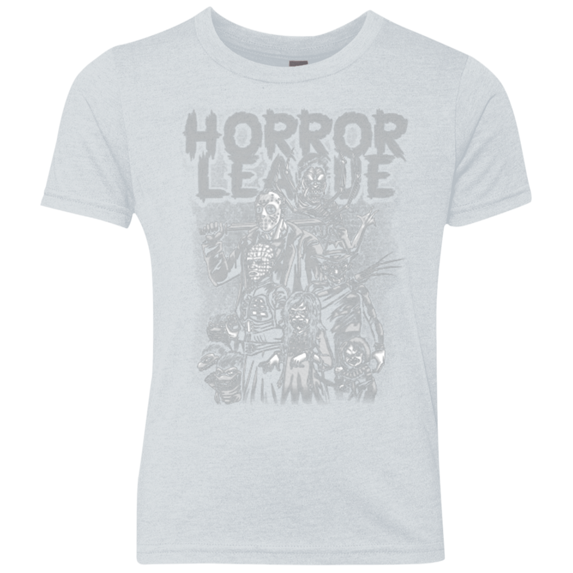 T-Shirts Heather White / YXS Horror League Youth Triblend T-Shirt