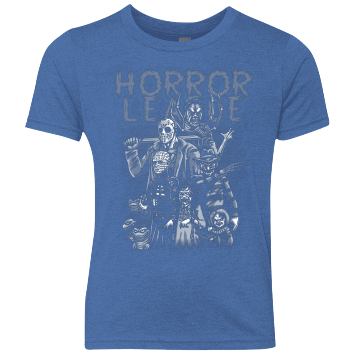 T-Shirts Vintage Royal / YXS Horror League Youth Triblend T-Shirt