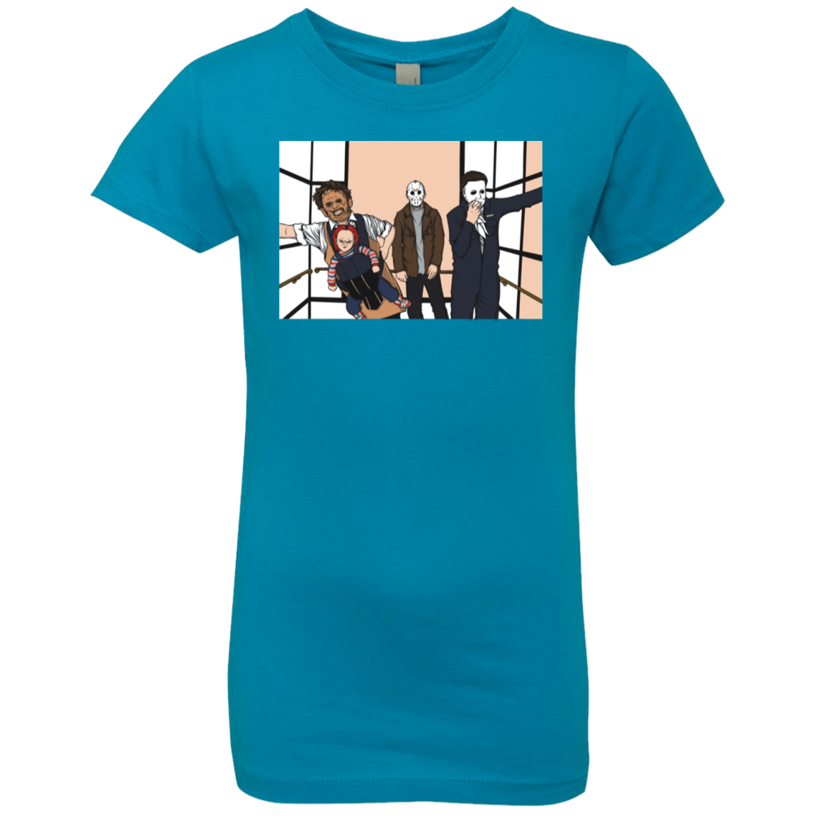 T-Shirts Turquoise / YXS Horror Pack Girls Premium T-Shirt