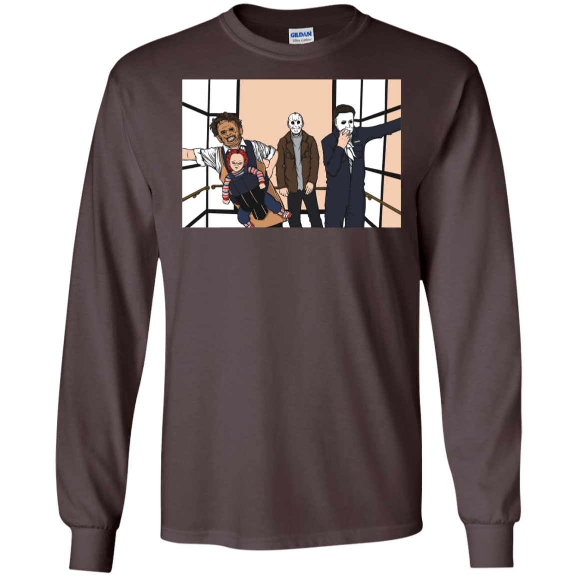 T-Shirts Dark Chocolate / S Horror Pack Men's Long Sleeve T-Shirt