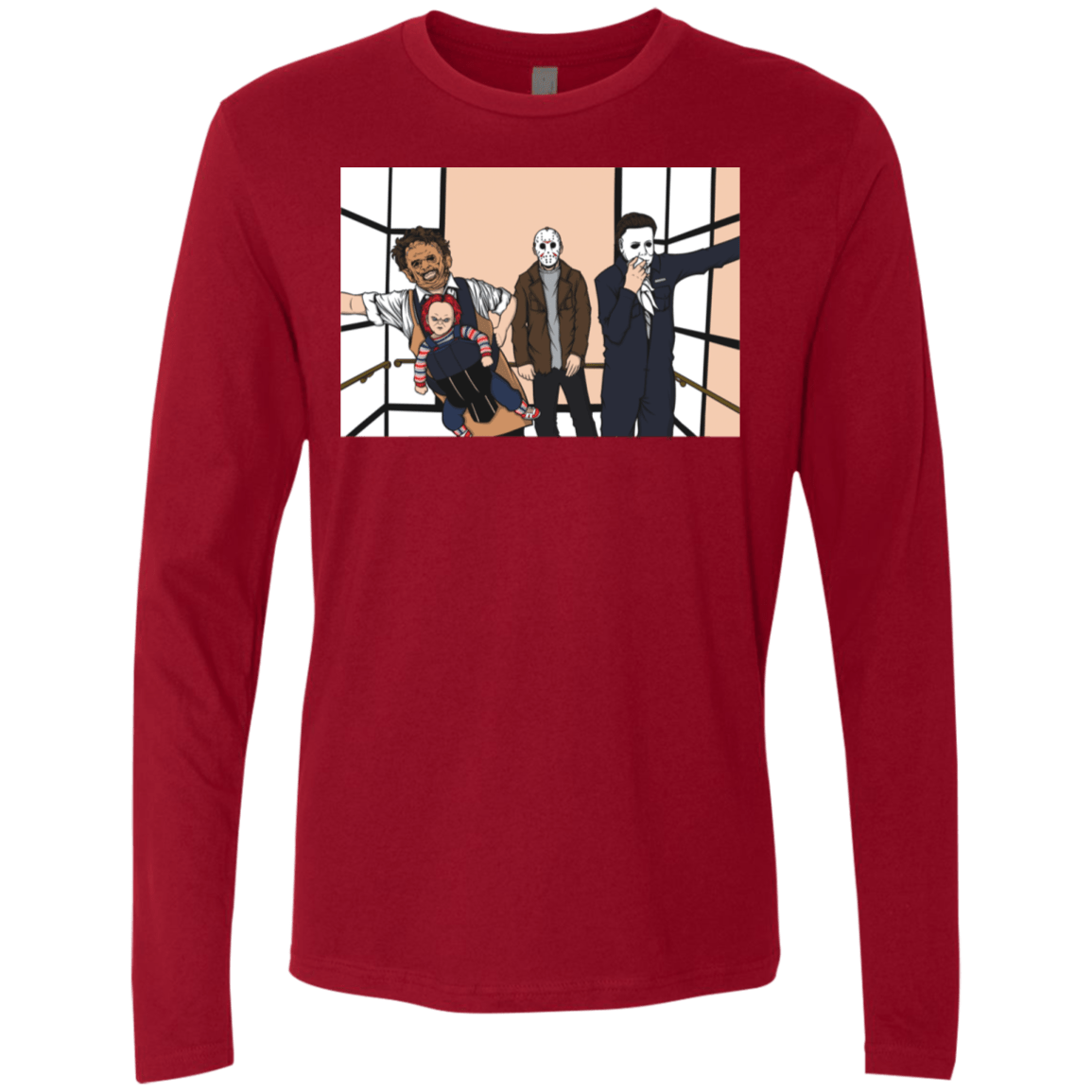 T-Shirts Cardinal / S Horror Pack Men's Premium Long Sleeve