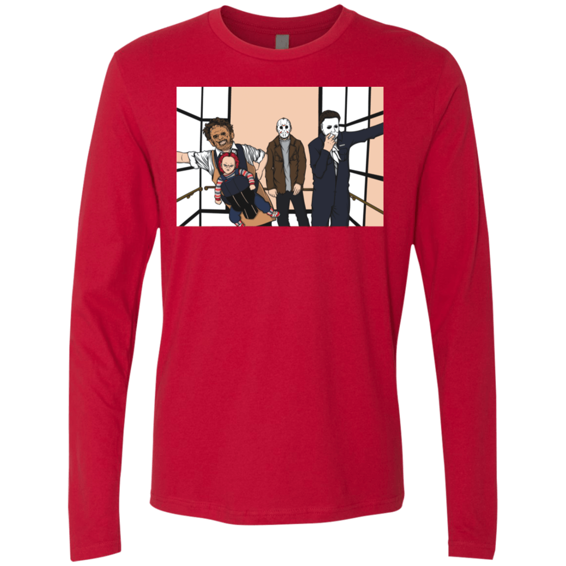 T-Shirts Red / S Horror Pack Men's Premium Long Sleeve