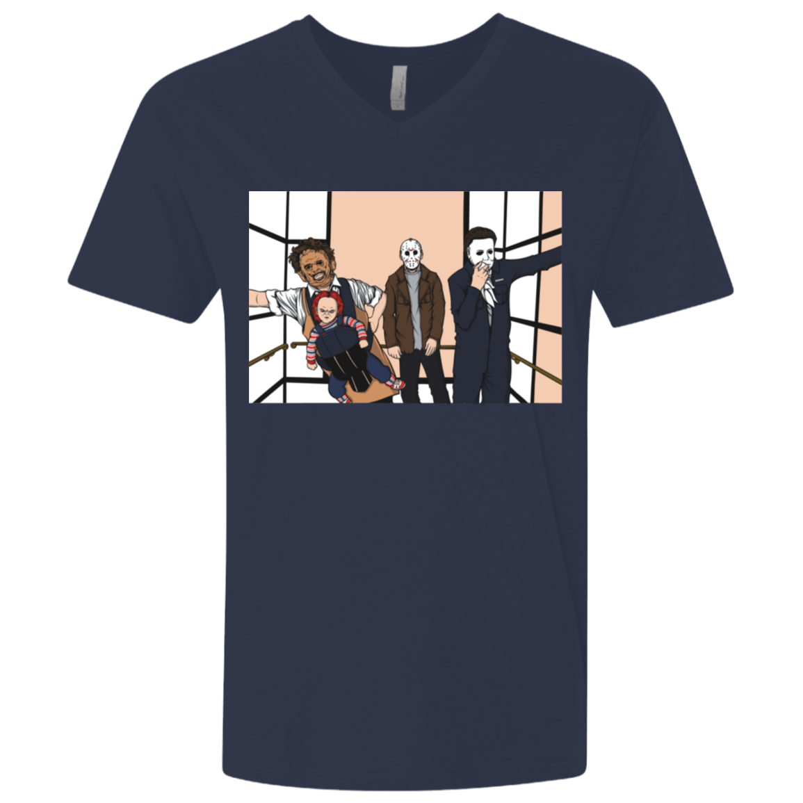 T-Shirts Midnight Navy / X-Small Horror Pack Men's Premium V-Neck