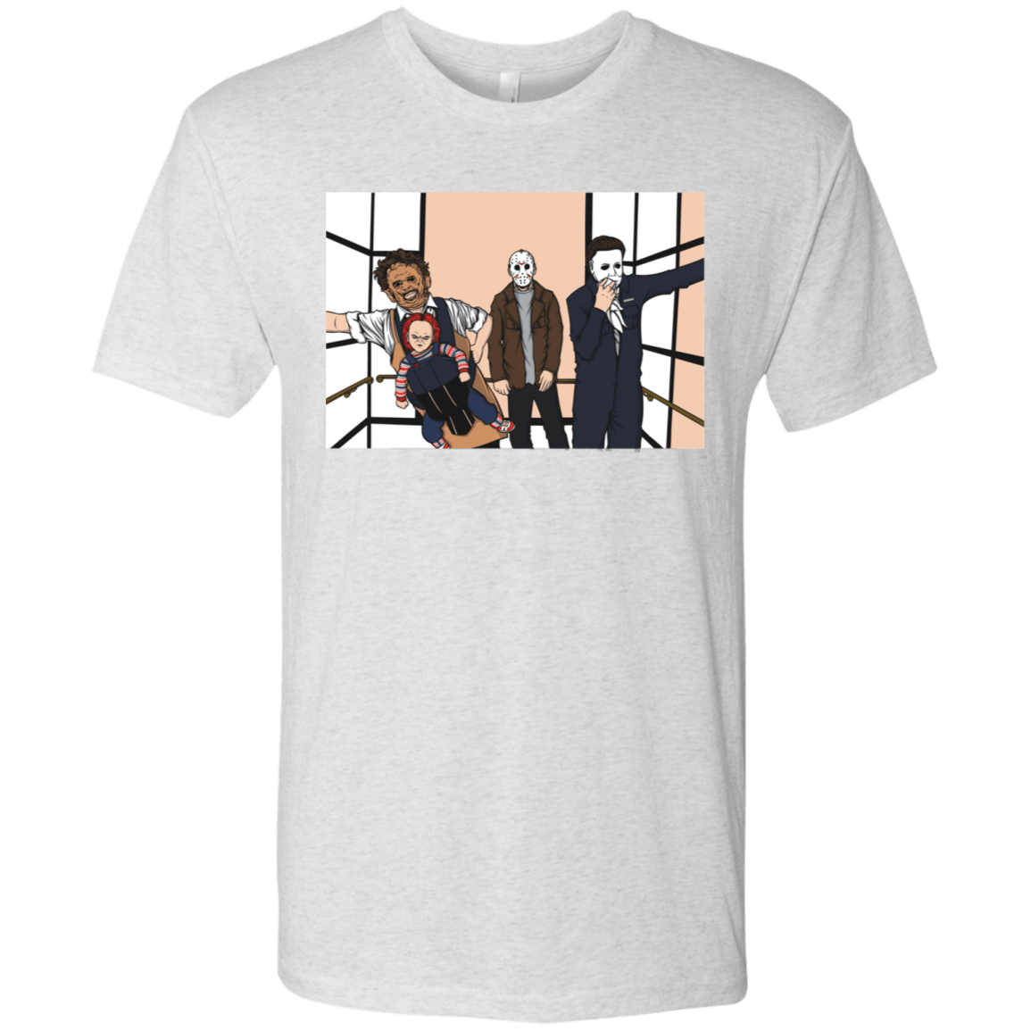 T-Shirts Heather White / S Horror Pack Men's Triblend T-Shirt