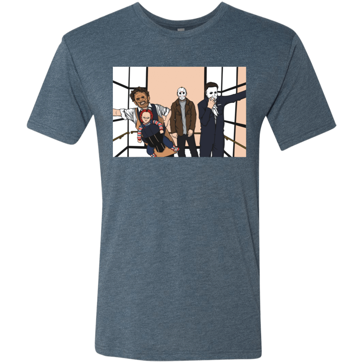 T-Shirts Indigo / S Horror Pack Men's Triblend T-Shirt