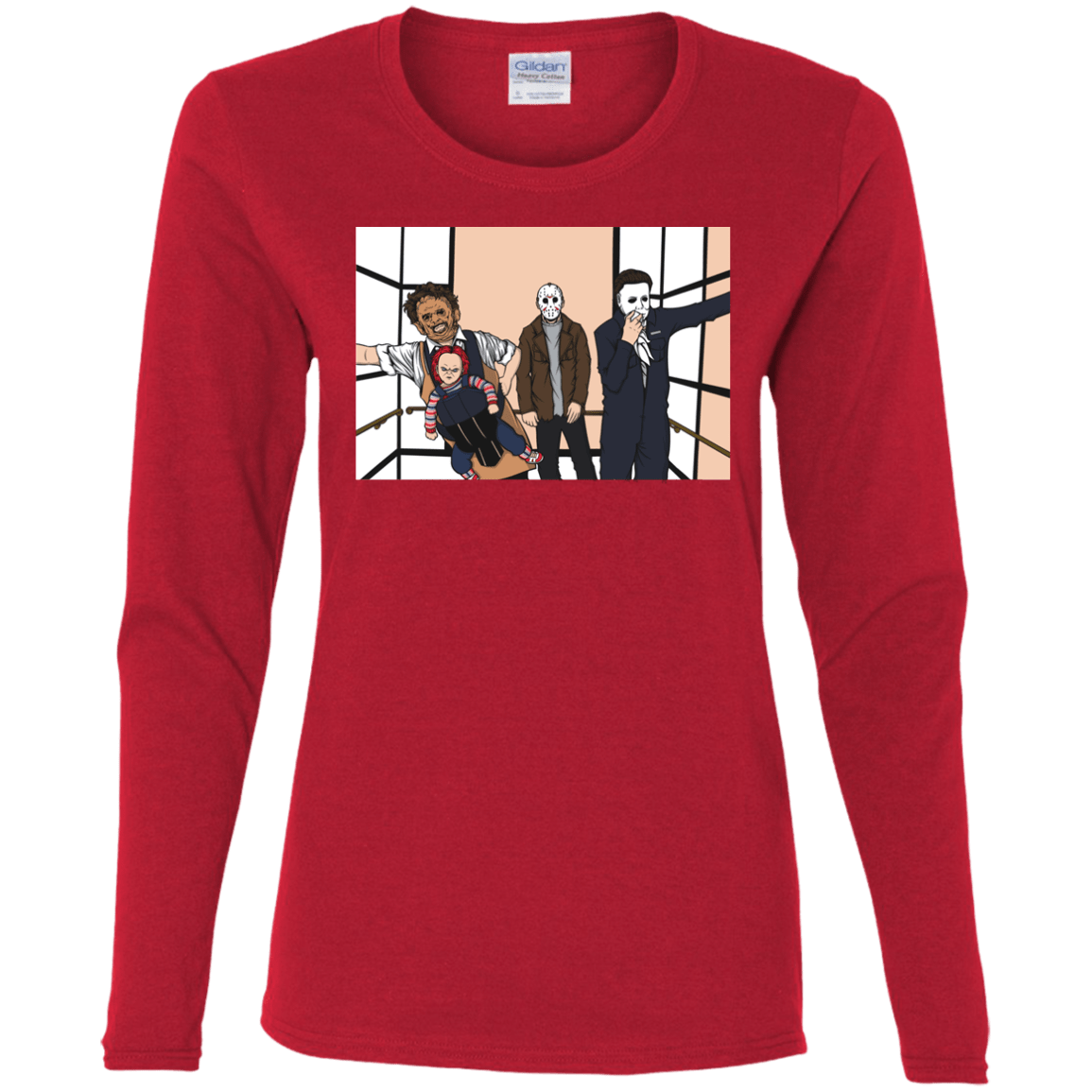 T-Shirts Red / S Horror Pack Women's Long Sleeve T-Shirt