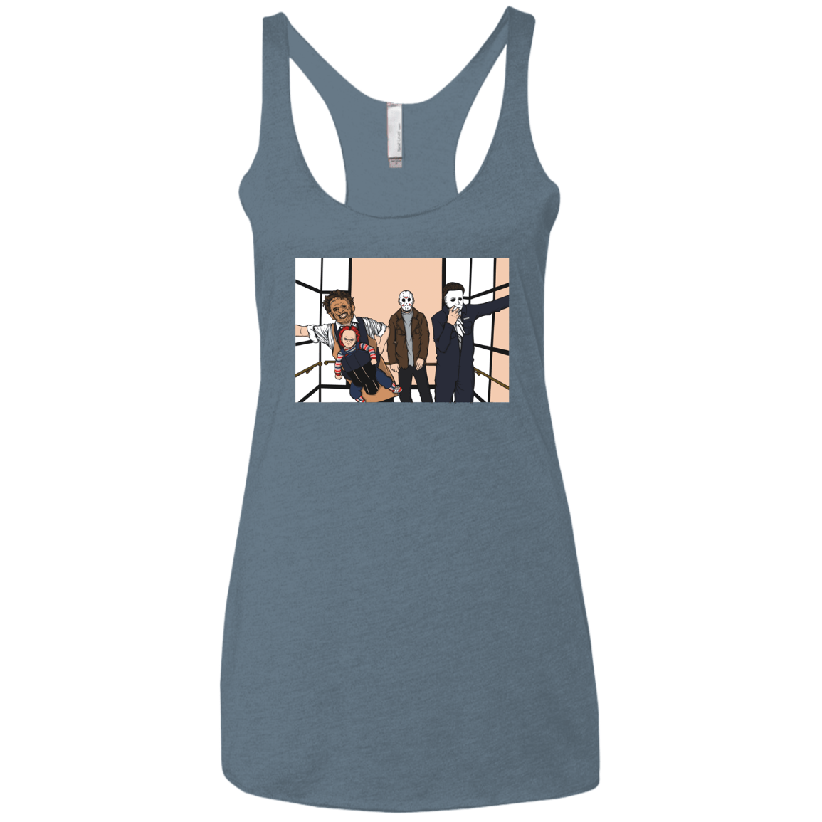 T-Shirts Indigo / X-Small Horror Pack Women's Triblend Racerback Tank
