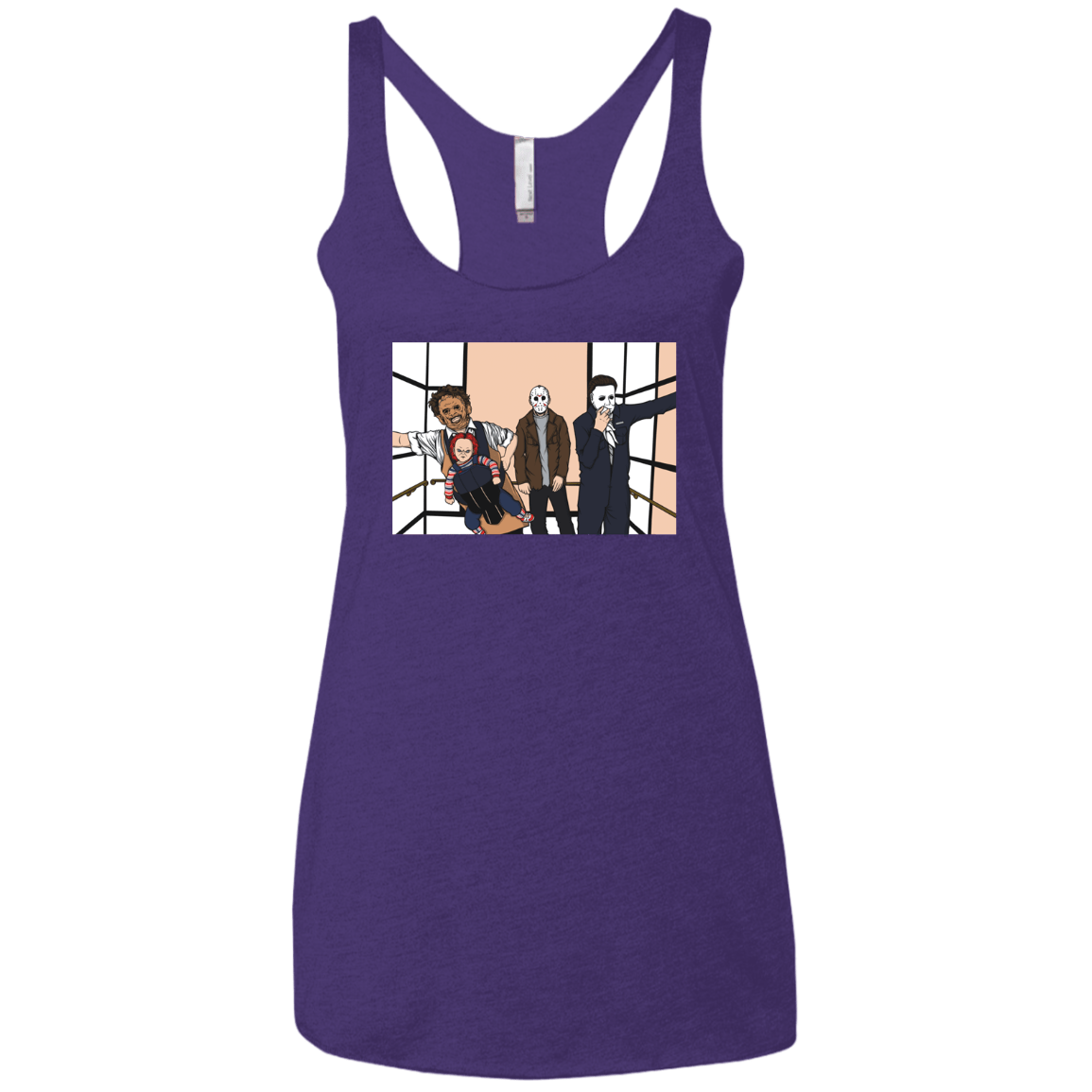 T-Shirts Purple Rush / X-Small Horror Pack Women's Triblend Racerback Tank
