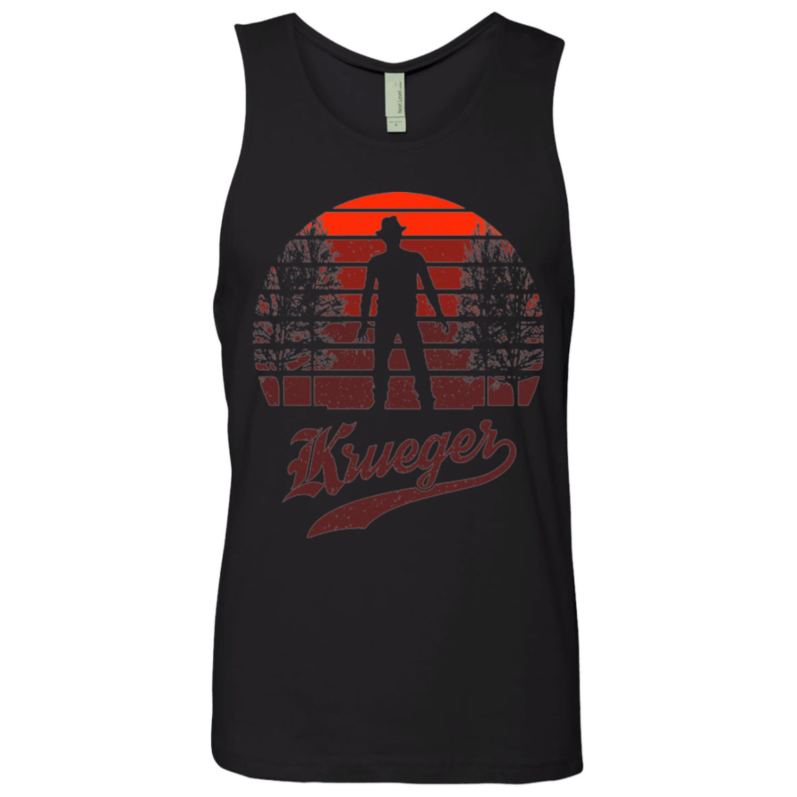 Horror Sun Set Krueger Men's Premium Tank Top