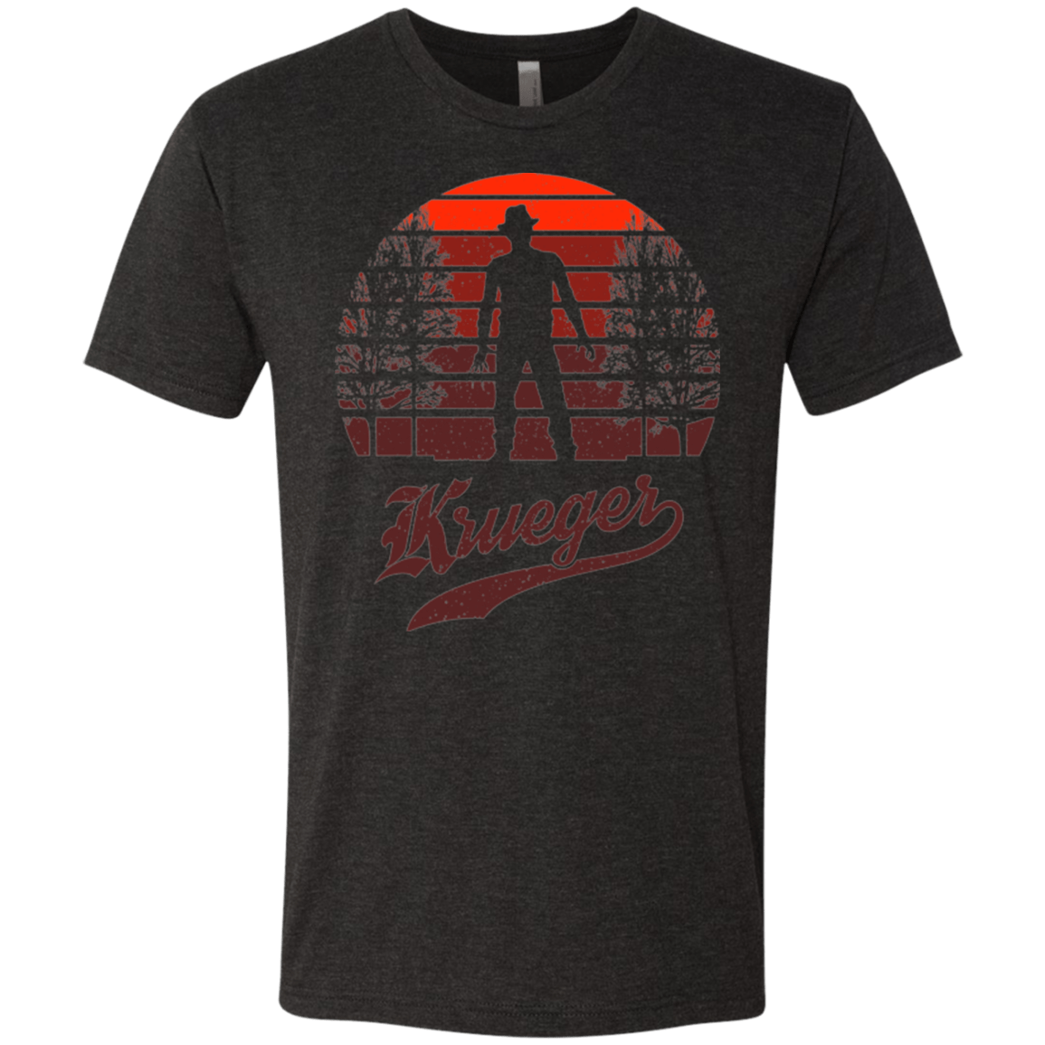 T-Shirts Vintage Black / Small Horror Sun Set Krueger Men's Triblend T-Shirt