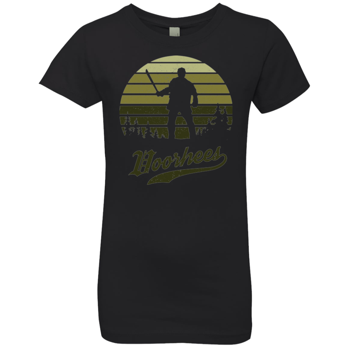 T-Shirts Black / YXS Horror Sun Set Voorhees Girls Premium T-Shirt