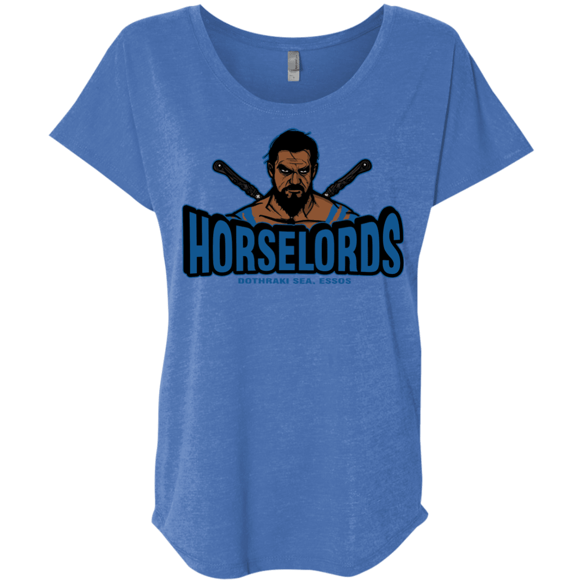 T-Shirts Vintage Royal / X-Small Horse Lords Triblend Dolman Sleeve