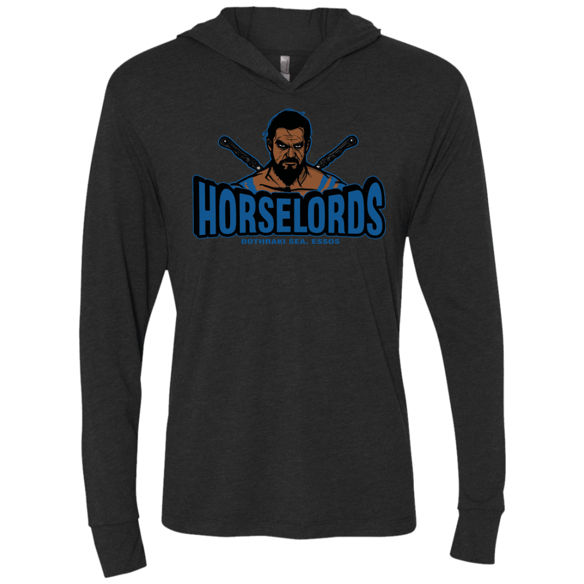 T-Shirts Vintage Black / X-Small Horse Lords Triblend Long Sleeve Hoodie Tee