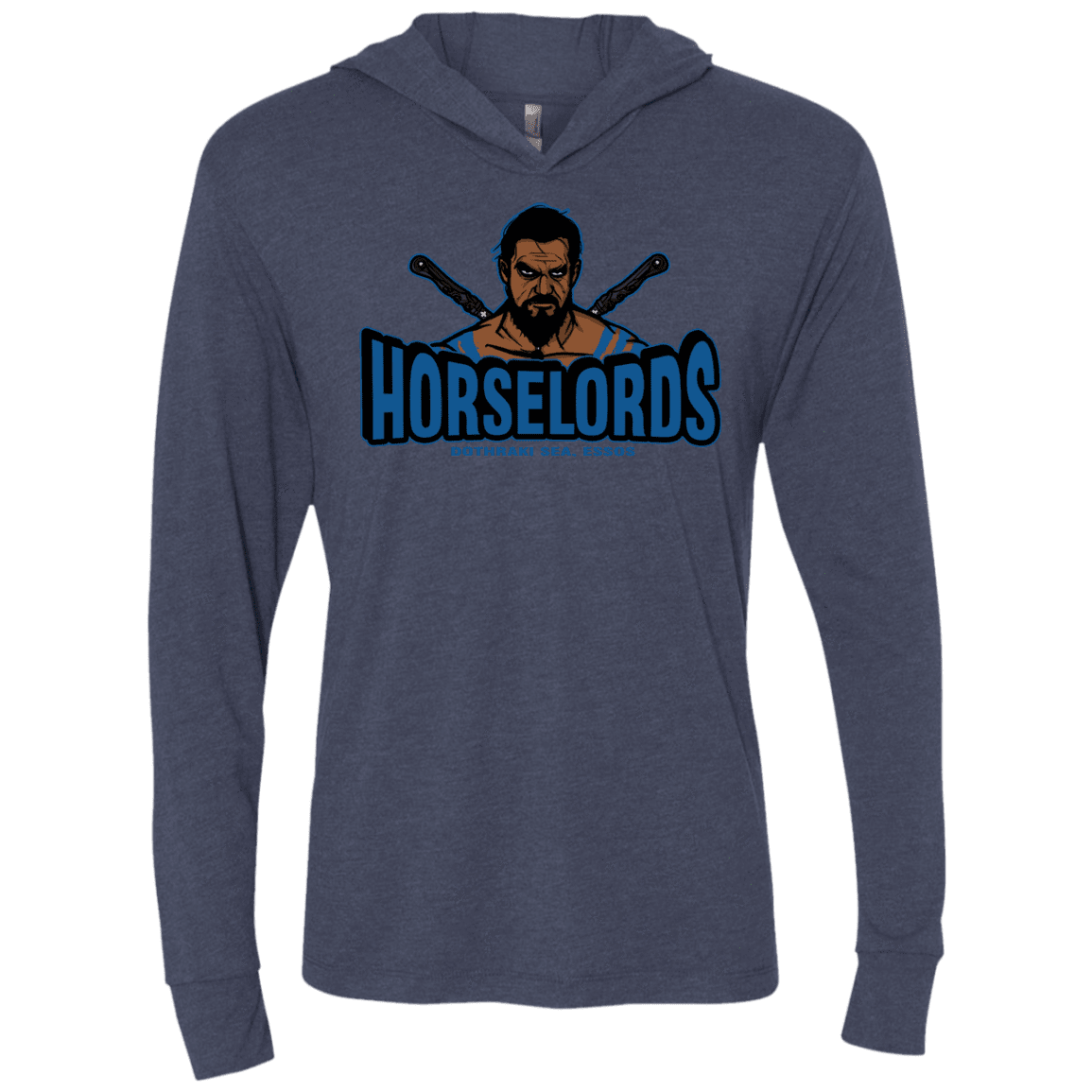T-Shirts Vintage Navy / X-Small Horse Lords Triblend Long Sleeve Hoodie Tee