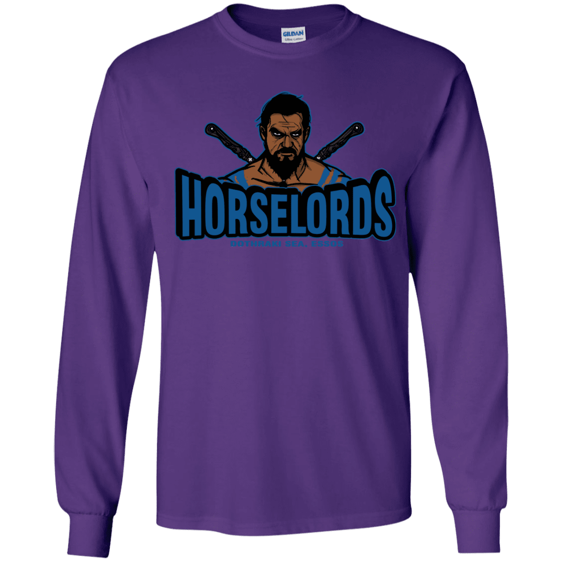 T-Shirts Purple / YS Horse Lords Youth Long Sleeve T-Shirt