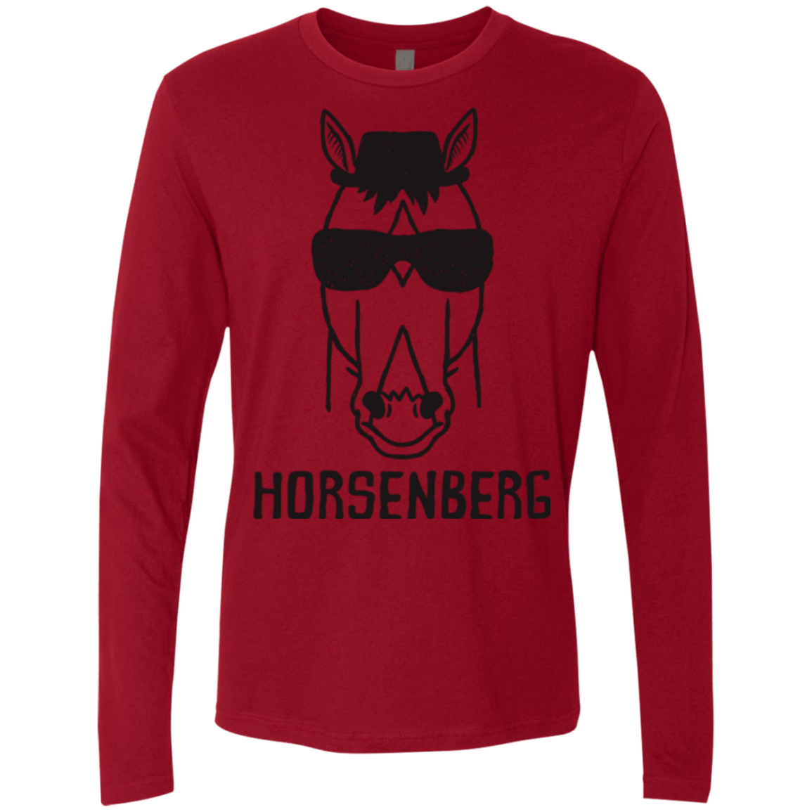 T-Shirts Cardinal / S Horsenberg Men's Premium Long Sleeve