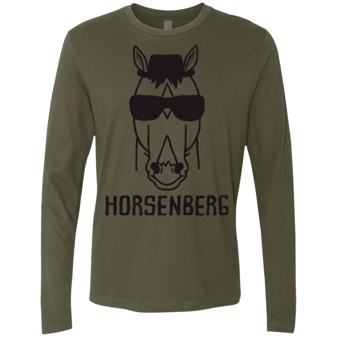 T-Shirts Military Green / S Horsenberg Men's Premium Long Sleeve