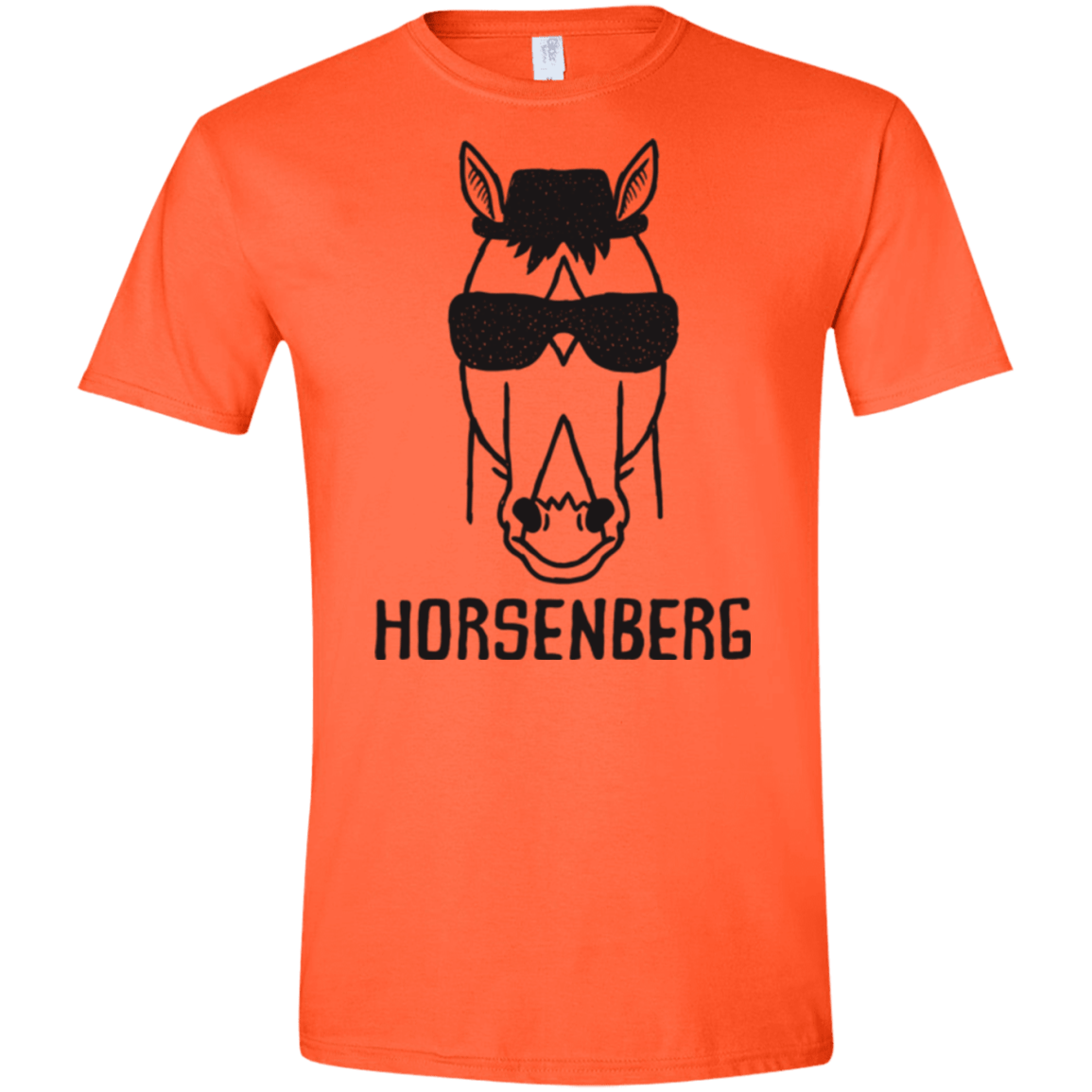 T-Shirts Orange / S Horsenberg Men's Semi-Fitted Softstyle