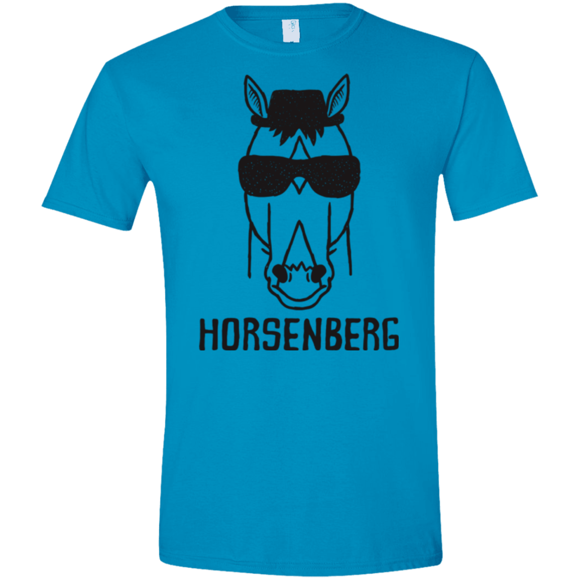 T-Shirts Sapphire / S Horsenberg Men's Semi-Fitted Softstyle