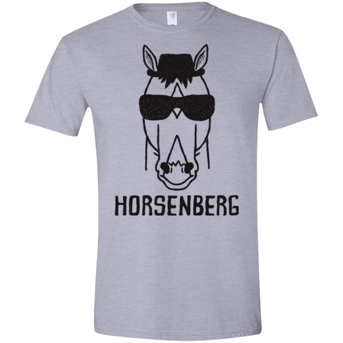 T-Shirts Sport Grey / X-Small Horsenberg Men's Semi-Fitted Softstyle