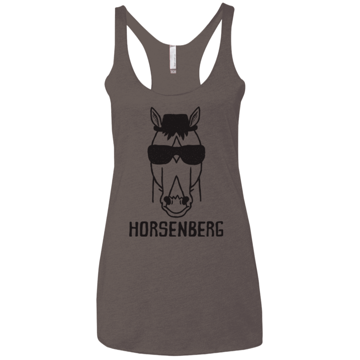 T-Shirts Macchiato / X-Small Horsenberg Women's Triblend Racerback Tank