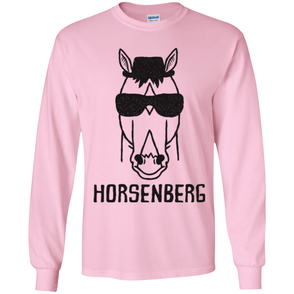 T-Shirts Light Pink / YS Horsenberg Youth Long Sleeve T-Shirt