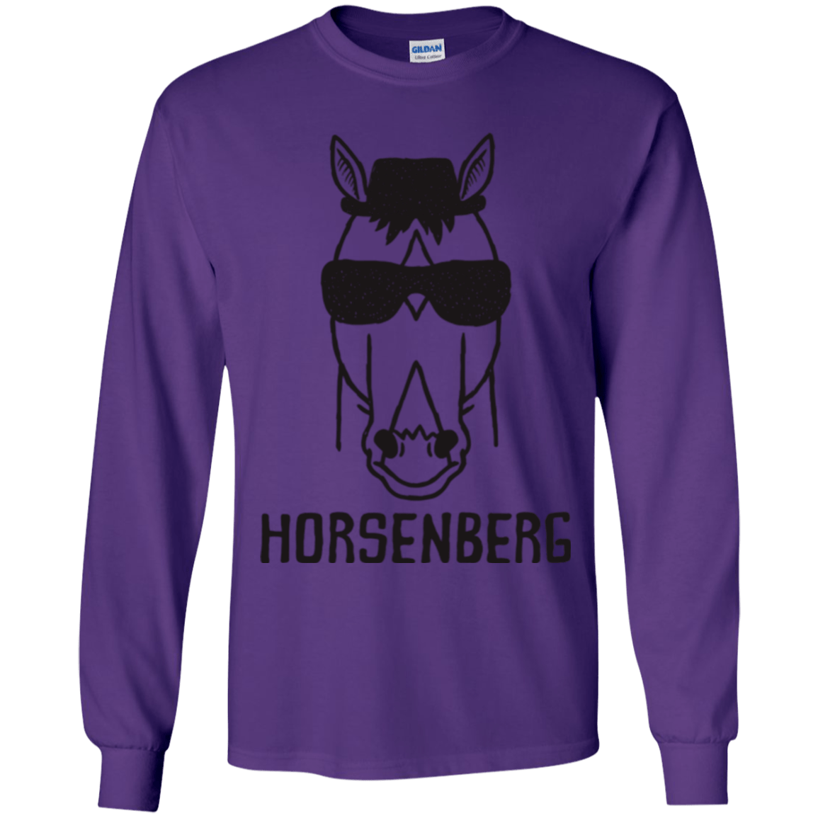 T-Shirts Purple / YS Horsenberg Youth Long Sleeve T-Shirt