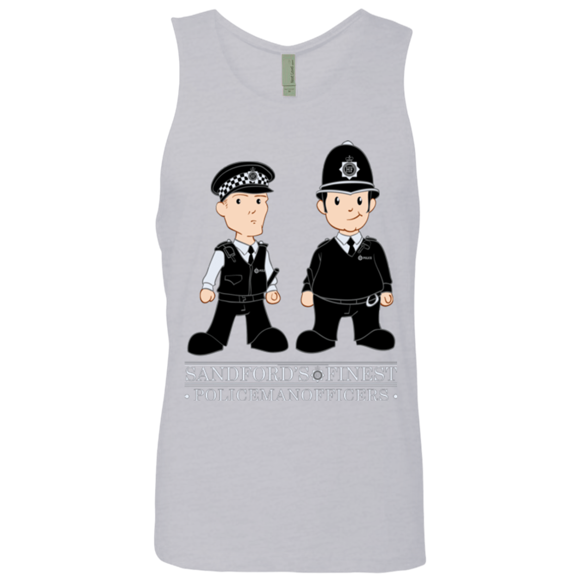 T-Shirts Heather Grey / Small Hot Fuzz Men's Premium Tank Top