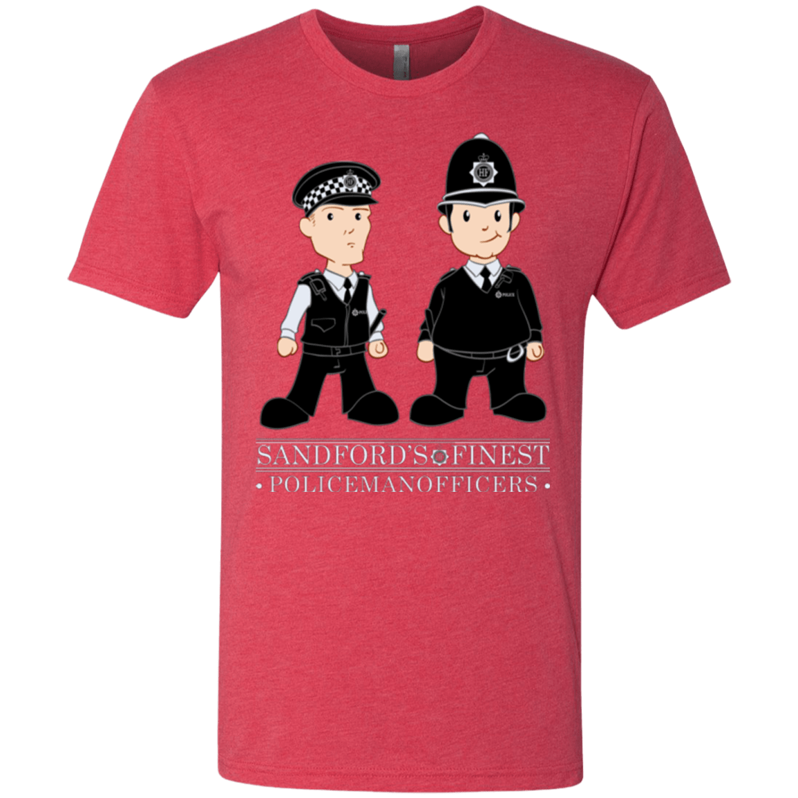 T-Shirts Vintage Red / Small Hot Fuzz Men's Triblend T-Shirt