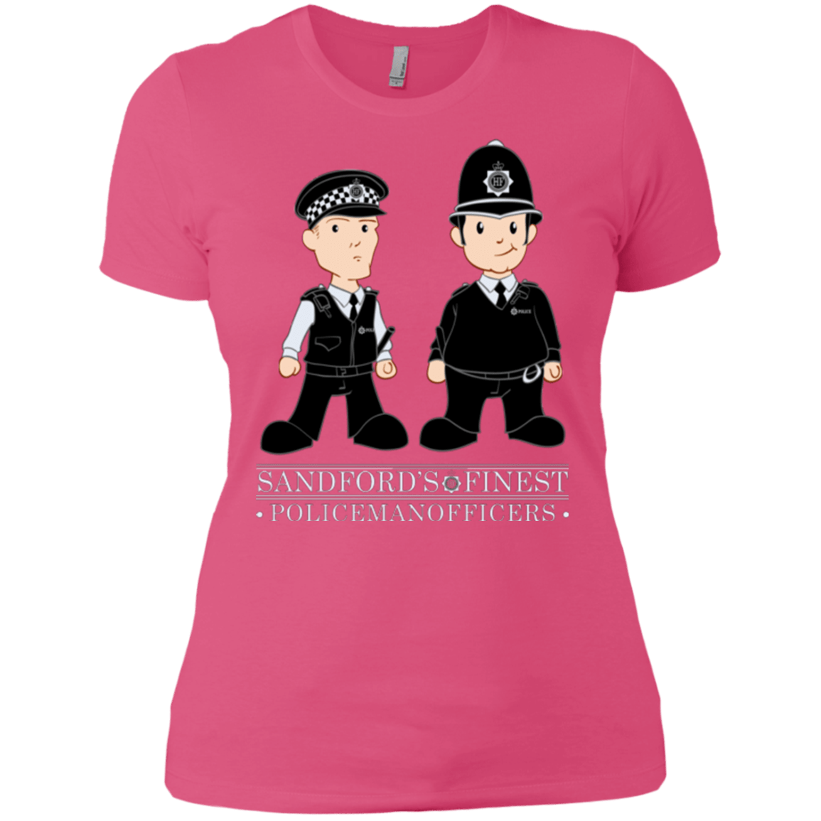 T-Shirts Hot Pink / X-Small Hot Fuzz Women's Premium T-Shirt