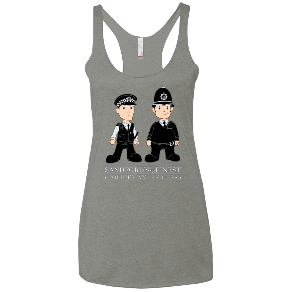 T-Shirts Venetian Grey / X-Small Hot Fuzz Women's Triblend Racerback Tank