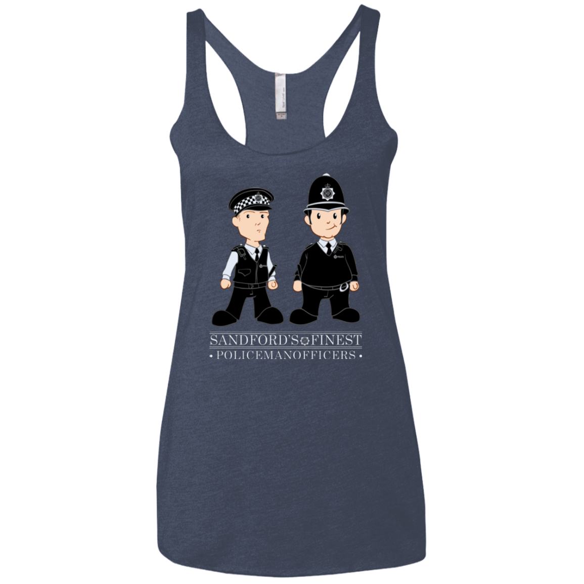 T-Shirts Vintage Navy / X-Small Hot Fuzz Women's Triblend Racerback Tank