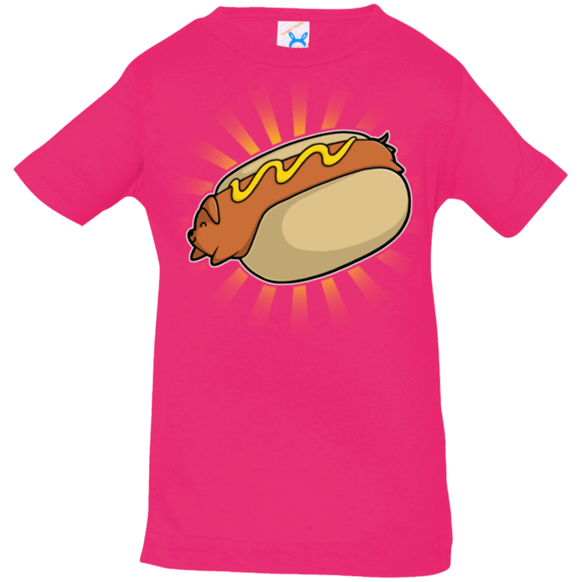 T-Shirts Hot Pink / 6 Months Hotdog Infant PremiumT-Shirt