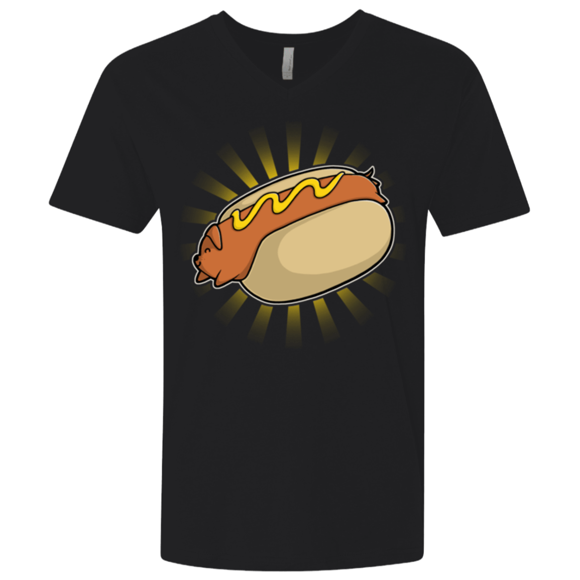 T-Shirts Black / X-Small Hotdog Men's Premium V-Neck